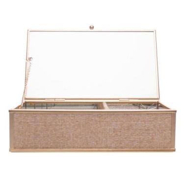 Imagem de Porta-joias Wolff Toscana 21x12x5,5cm Dourado Metal