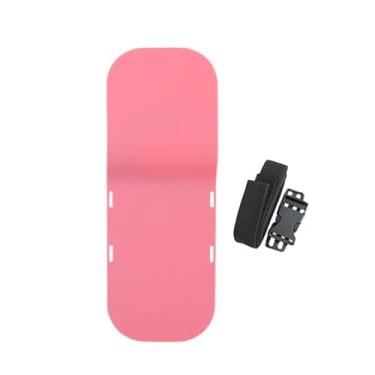 Imagem de shamjina Cadeira de escritório Cabeça de apoio lombar Suporte para o pescoço Backrest Board para computação/cadeira de mesa, Rosa Sem Acolchoado