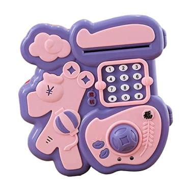 Imagem de shamjina Cofrinho Eletrônico de Economia de Moedas para Crianças - Brinquedo Interativo, Tolet