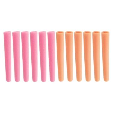 Imagem de Colaxi 12x Protetor de espuma para trampolim, acessórios para trampolim infantil, acolchoamento para cama de salto, corrimão, tubo, Rosa Laranja