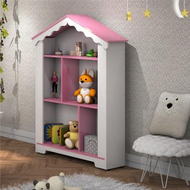 Imagem de Nicho Infantil Para Brinquedo Branco Rosa