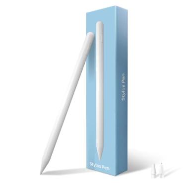 Imagem de C&GEDIVA Stylus para iPad, sem fio + carregamento rápido USB‑C, rejeição de palma, inclinação — compatível com iPad Pro de 11 polegadas/13 polegadas (M4), 12,9 polegadas (3ª a 6ª), Air 4/5, mini 6