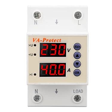 Imagem de AC220V sobre sob tensão protetor auto recuperação ajustável casa vazamento proteção disjuntor (63a)