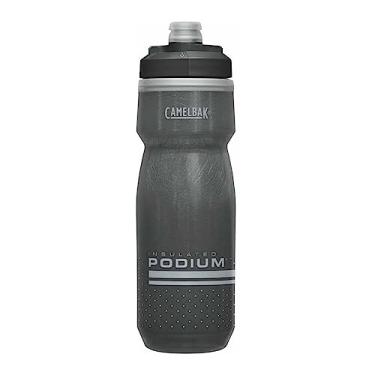 Imagem de Camelbak, Squeeze, Garrafa, Caramanhola, Podium Chill, Válvula Jet Valve, Isolamento Térmico, Material Super Resistente, Para Ciclismo e Corrida, 620mL, Preta