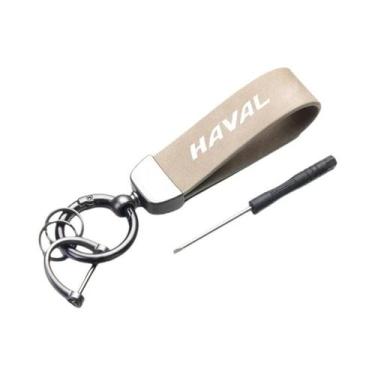 Imagem de Chaveiro De Couro E Metal Para Haval H6 Dargo M6 H9 F7 F7X Jolion X DO