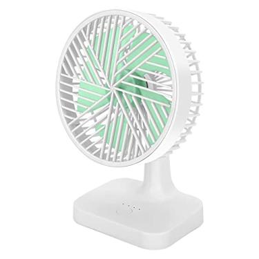 Imagem de ZZTWER Ventilador pequeno recarregável por USB, mini ventilador de circulação de ar, ventilador pessoal de mesa para casa, escritório, quarto