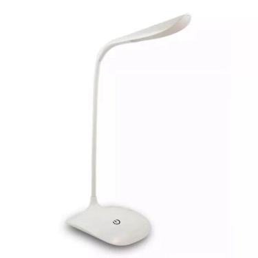 Imagem de Luminária Abajur de Mesa LED Luz Touch Haste Flexível Lâmpada De Estudo Sem Fio