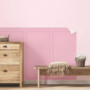 Imagem de 5 Meia Parede Painel Nature Autocolante Infantil - Decoração Kids, Adesivo de Parede para Quarto de Criança, Fácil Aplicação (Modelo meia parede papel nature 02 (rosa))