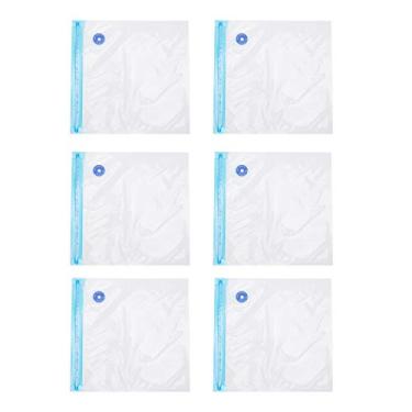 Imagem de aqxreight 6pcs a Vácuo Bags de Zípers Sacos Reutilizáveis ​​de Selador de Alimentos Com Zíperes de Dupla Camada Projetados para Preservação Ideal (29 * 22cm)