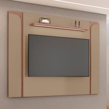 Imagem de Painel Maresias Suspenso TV até 75” com LED e Prateleira 