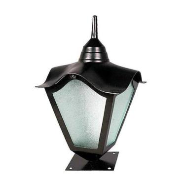 Imagem de Luminária Colonial Para Muro Romana Em Alumínio E Vidro - LUMINÁRIAS N