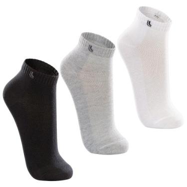 Imagem de Kit 3 Pares Meias Masculina Lupo Sport Cano Curto Algodão, 41/44, Mesc