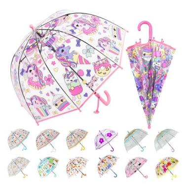 Imagem de Guarda-chuva Bubble Wxjiahetai Kids Clear Transparent Dome