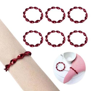 Imagem de Kit 06 Porta Guardanapo Argola Mesa Posta Trançado - LADO DE CASA, Ver