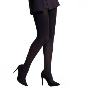 Imagem de Meia Calça Feminina Selene Fio 40 Opaca Preta, Preto, EG