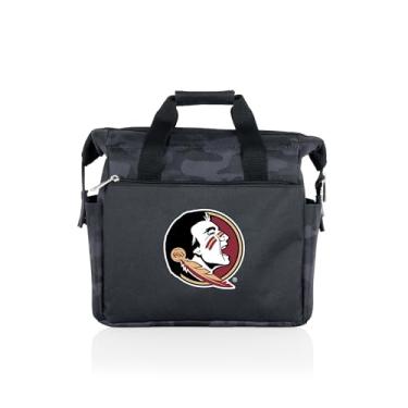 Imagem de Picnic TIME NCAA Florida State Seminoles On The Go Lancheira, Lancheira térmica macia, lancheira isolada, (camuflagem preta)