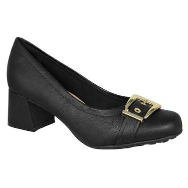 Imagem de Scarpin Modare Sapato Feminino Conforto Fivela 7373.117, Preto, 35