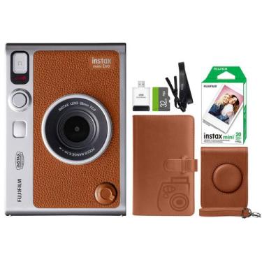 Imagem de Câmera Fujifilm INSTAX Mini EVO Hybrid Brown com filme e acc