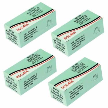 Imagem de Kit Grampo Grampeador 80/06mm + 80/08mm + 80/10mm E 80/14mm - ROCAMA