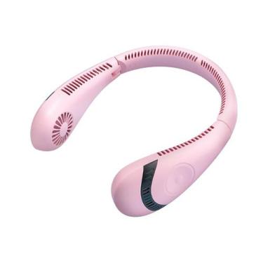 Imagem de 5000mAh ventilador portátil pescoço cimentável 360 graus de resfriamen