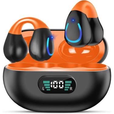 Imagem de Fones de ouvido sem fio Clip On Bluetooth 5.3 Bone Conduction Black - 