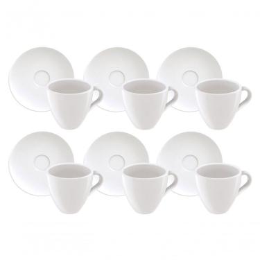 Imagem de Conjunto De Xícaras E Pires De Expresso Tramontina Paola Em Porcelana 95ml