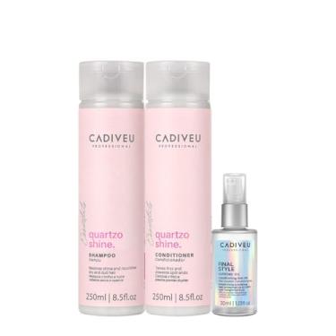 Imagem de Kit Cadiveu Professional Quartzo Shine Duo e Final Style Oil (3 produtos)