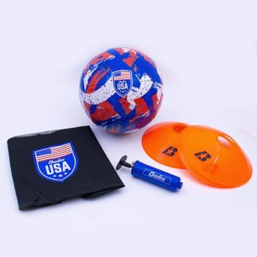 Imagem de Baden | Kit inicial de futebol americano | Inclui bola tamanho 5, 4 cones, 1 bomba e 1 bolsa com cordão