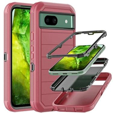 Imagem de YmhxcY Capa para Pixel 8A (sem protetor de tela) com capa durável de 3 camadas à prova de queda/armadura à prova de choque com proteção contra quedas, capa de borracha sólida para Google Pixel 8A 6,1