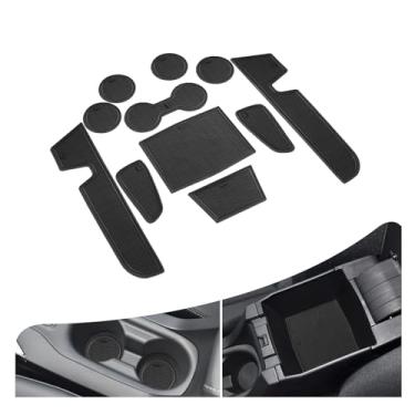 Imagem de Forro de console central tapete antipoeira para Toyota Corolla 2019-2025 acessórios suporte de copo inserção bolso porta compartimento guarnição para porta para Corolla 2020 2021 2022 2023 2024 2025