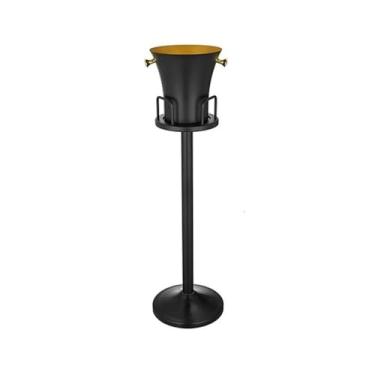 Imagem de balde de vinho Balde de gelo criativo para festa em casa, balde vinho, champanhe, uso externo, vertical, aço inoxidável, alto Refrigerador de cerveja(Grande)