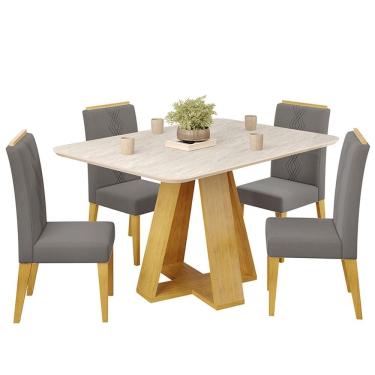 Imagem de Mesa Jantar Kiara E 4 Cadeiras Yasmin DJ MOVEIS