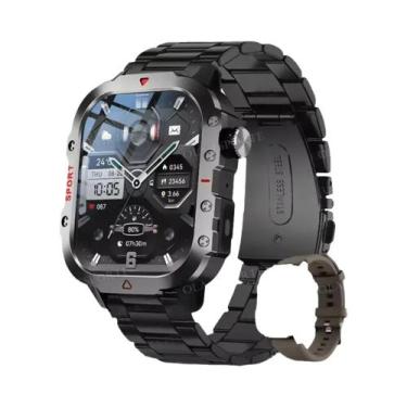 Imagem de Relógio Inteligente Militar Masculino À Prova D'Água Com GPS, Bluetoot