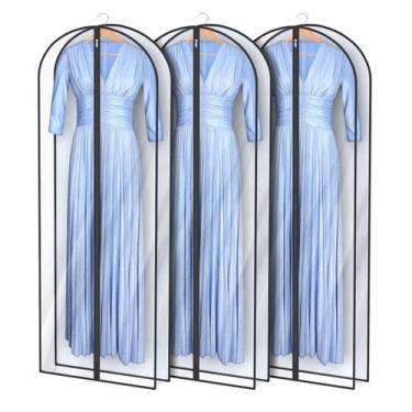 Imagem de Bolsas sociais Univivi para vestidos de 165 cm, roupa transparente, pa