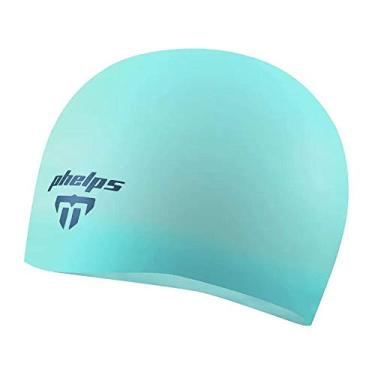 Imagem de Touca de Silicone Phelps Dome Race 2.0 Turquesa/Marinho