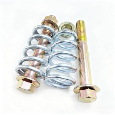 Imagem de YYTQP Parafuso de escape e mola de 2 peças, parafuso de mola de escape M10-1,5x70 mm com porca, kit de ferragens de substituição classe 10.9 adequado para carros, caminhões e SUVs, acessórios de carro