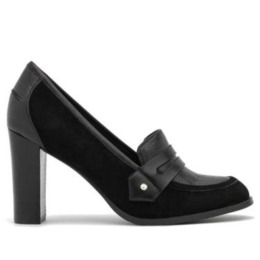 Imagem de Sapatos MOOMMO Crocodile Black Leather Pumps de salto de 9 cm para mul