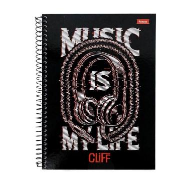 Imagem de Caderno universitário 240 folhas 15 materias cliff