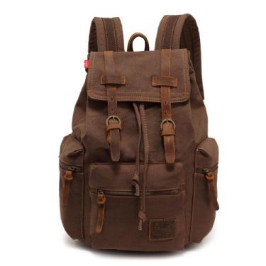 Imagem de Mochila AUGUR High Capacity Canvas Vintage 16,5 L para notebooks 12-15
