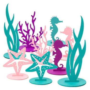 Imagem de Decoração de peça central de mesa SUNBEAUTY Mermaid Party x20