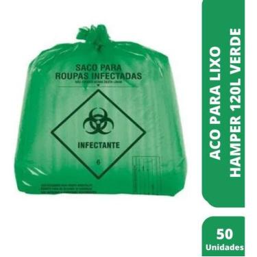 Imagem de Saco Hamper 85 X 95 X 0,05 Verde Reforcado - Health Clean