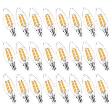 Imagem de Lâmpadas LED de candelabro FLSNT 5,5 W 800 LM B11 E12 2700K, pacote co
