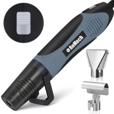 Imagem de Pistola de calor ROMECH 350W Dual Temp 200-350C com 2 bicos azuis