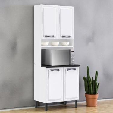 Imagem de Paneleiro Duplo em Aço 80cm 4 Portas Nicho para Forno New Premium Itat