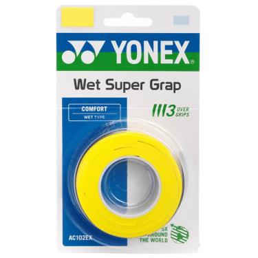 Imagem de Overgrip Yonex Super Grap Amarelo com 3 Unidades 
