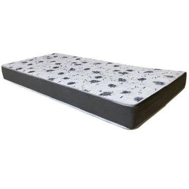 Imagem de Colchão Resistente Pro Solteiro 18x188x88 Bio Flex Cor Branco com Preto