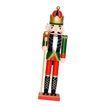 Imagem de Vaveren Quebra-nozes de Natal, boneco de desenho animado de 15 polegadas de altura, quebra-nozes de madeira para entrada, quarto, prateleira, armário, feriado, Style B