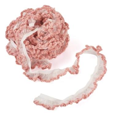 Imagem de Fita de nylon e elastano de 23 mm 5,47 metros/pacote de fio de nylon para joias faça você mesmo, chaveiro, artesanato, material de 5 m/pacote (rosa)