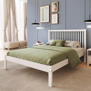 Imagem de Cama De Casal De Madeira Para Colchão 138x188cm Multimóveis - MULTIMOV