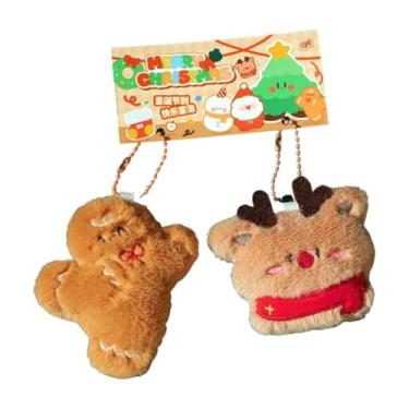 Imagem de Sclmgo Enfeite de Natal em Forma de árvore, Decoração Festiva de Parede em Pelúcia, Chaveiro Fofo, Bonequinho Macio, Acessório Encantador para Bolsa, Ideal P, Estilo 3, Tamanho real